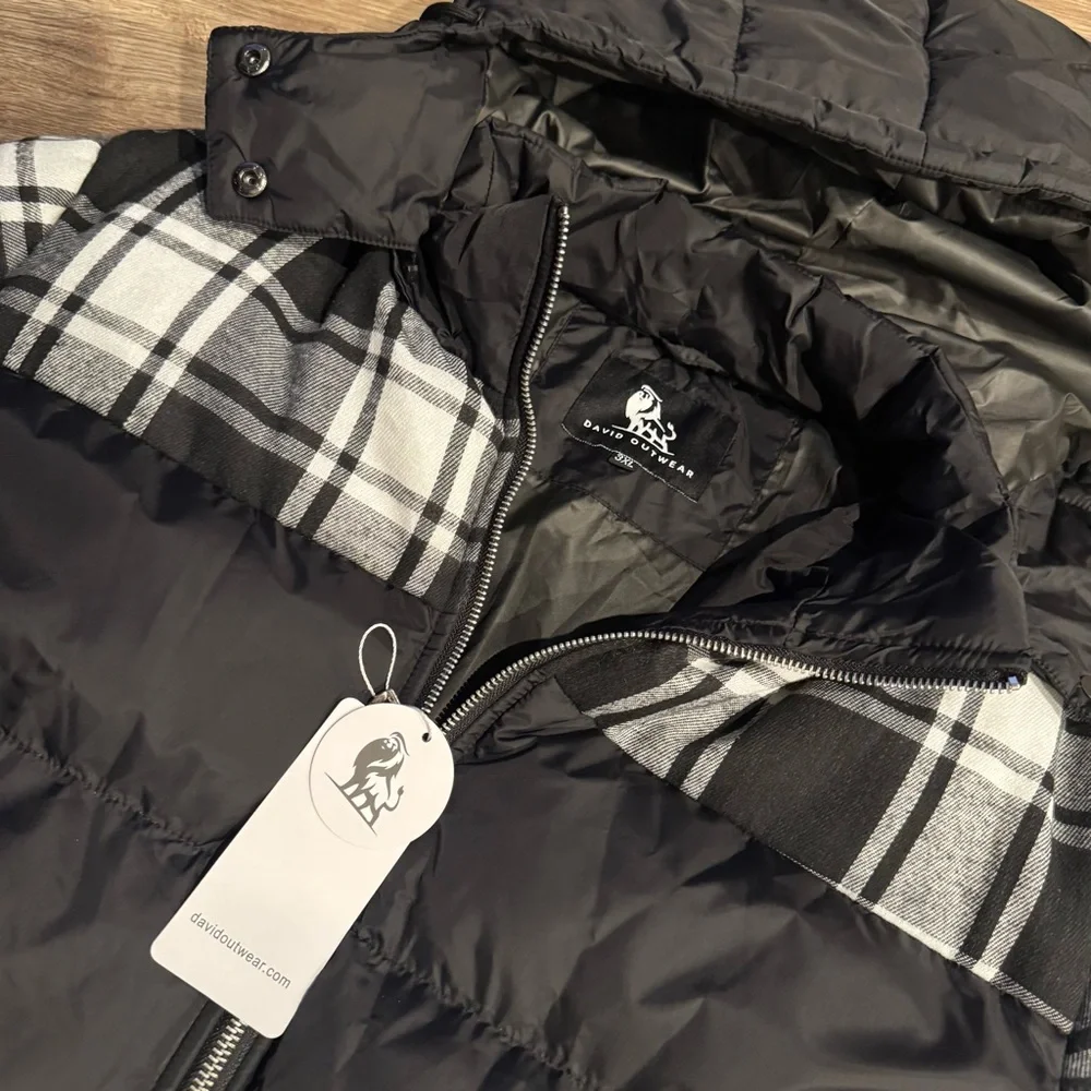 Black and Gray Men's Puffer Jacket